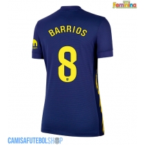 Camisa de time de futebol Atletico Madrid Pablo Barrios #8 Replicas 2º Equipamento Feminina 2025-26 Manga Curta